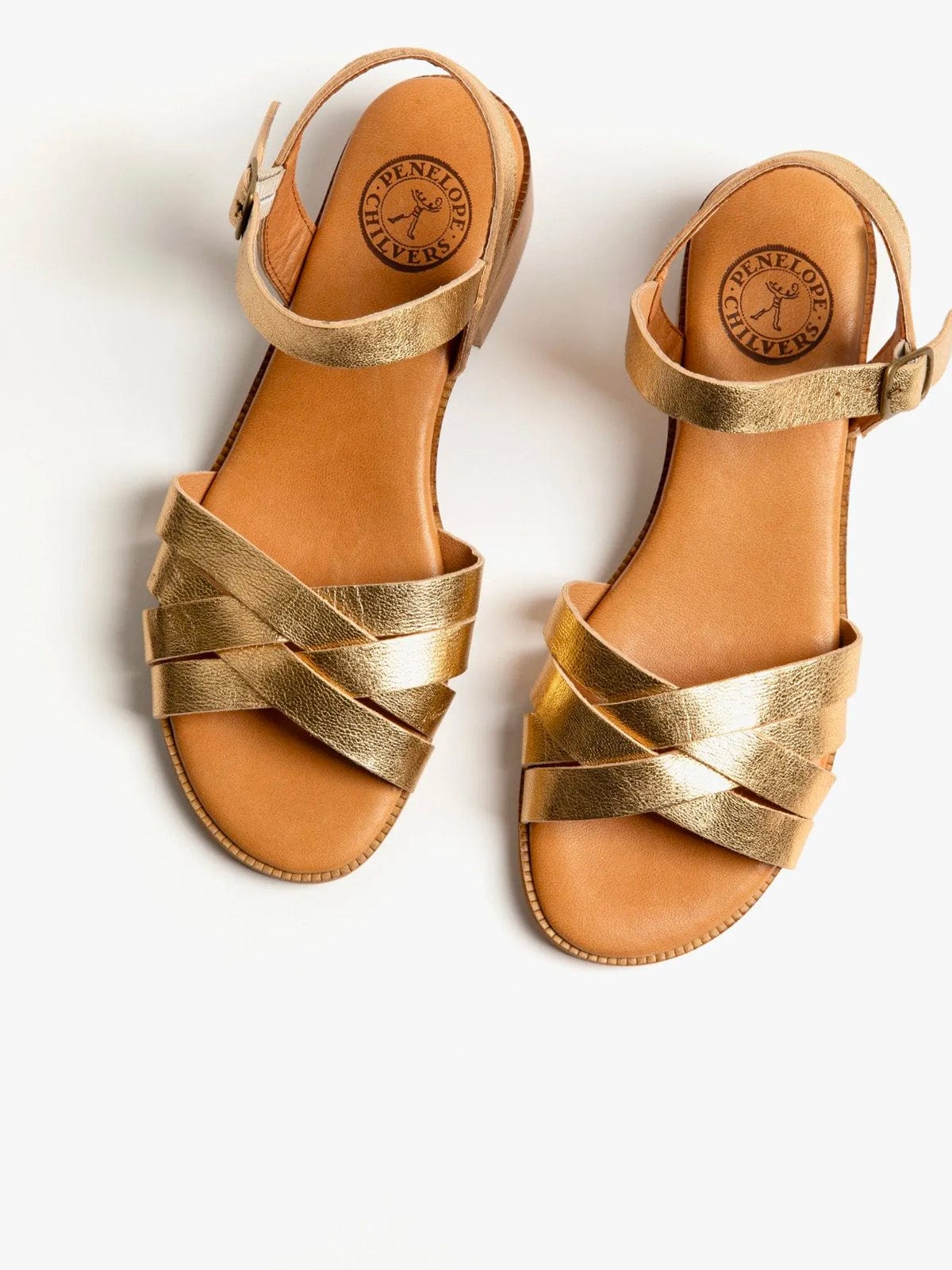 Shepherdess Sandal - Gold – IRIS Fashion