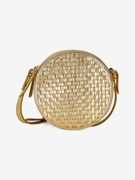 By Iris Astrid Gold Round Bag IRIS Fashion