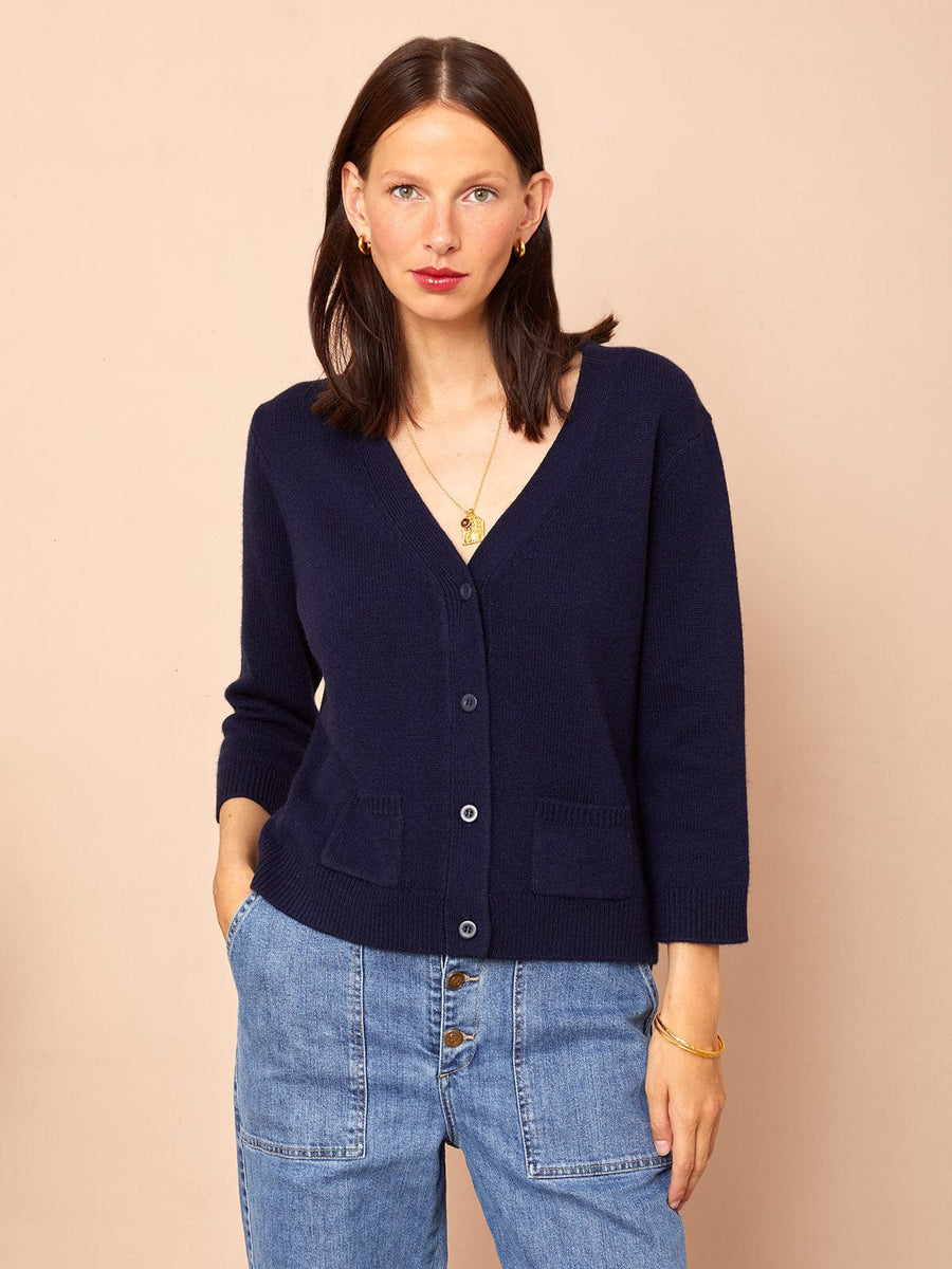 By Iris Thea Cardigan Navy | IRIS Fashion