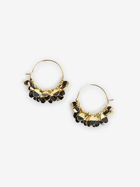 Casablanca Earrings- Gold and Black