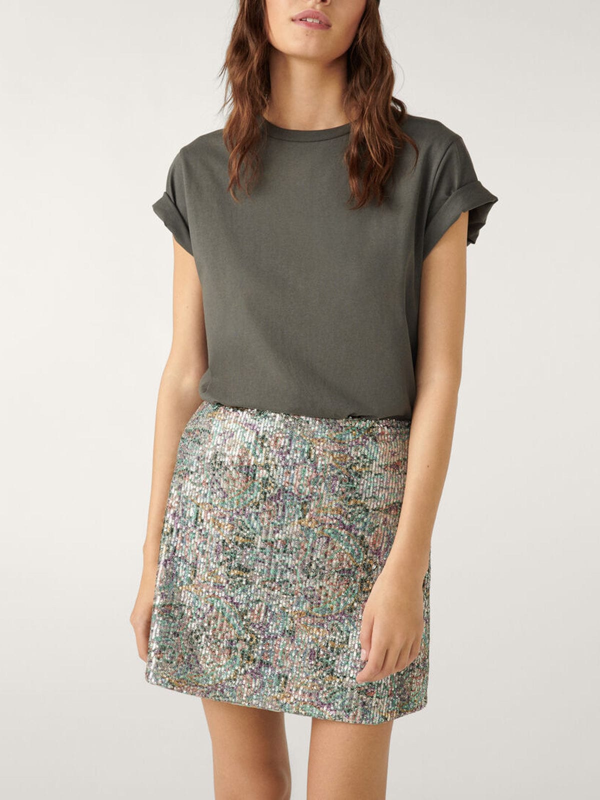 BA&SH, Silver Women's Mini Skirt